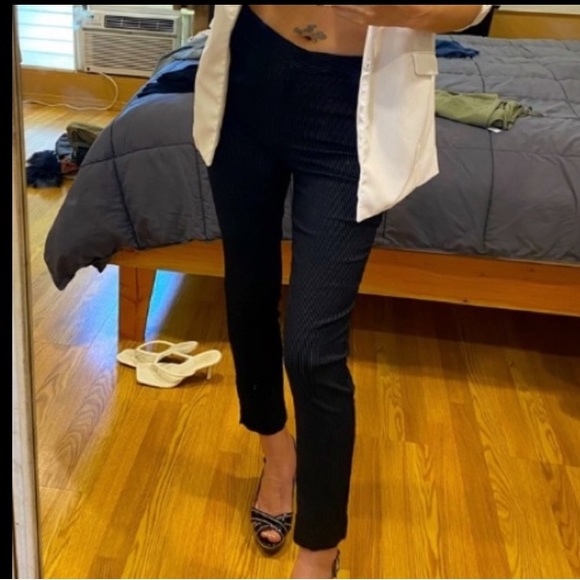 Calvin Klein skinny leg pinstripe trousers small/4 VGUC - Picture 3 of 13